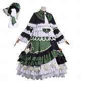 voordelige Anime kostuums-Anime Dress Cosplay Suits Video Game Costumes Halloween Masquerade Daily Anime Expo Dress Hat For Women's Adults'