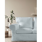 cheap Sofa Cover-2 Seat Sofa Cover or  2 Seat Sofa Bed Cover with Cushion Covers and Backrest Covers For Ektorp Couch Slipcover Washable Furniture Protector  LITB PRIME cover Ektcover