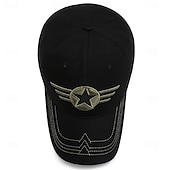 olcso Férfi baseball sapka-Férfi Baseball sapka Szalmakalap Fekete Lóhere Pamut Állítható Divat Utcai sikk Alkalmi Napi Szabadtéri Vakáció Zvijezda álcázás Napvédő Fényvédő Lélegzési képesség