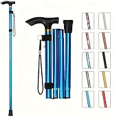 رخيصةأون الترفيه في الهواء الطلق-عصا مشي قابلة للطي فائقة الخفة مع تمديد سريع في ثانية واحدة، من معدات المشي الأساسية ذات طرف مقاوم للتآكل، ومقبض مريح من مادة EVA، عصا مشي محمولة مناسبة للمشي لمسافات طويلة وتسلق الجبال