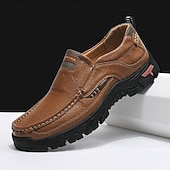 abordables Slip-On Casual Shoes-Men's Brown Slip-On Island &amp; Cruise Loafers – Comfortable Casual Shoes for Vacation, Cruise, and Outdoor Travel