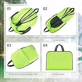 baratos Recreação ao Ar Livre-Mochila dobrável de viagem, leve e com grande capacidade, feita de lona, ideal para mulheres. &amp;Homens, ideal para caminhadas, acampamentos e montanhismo. &amp;esportes ao ar livre
