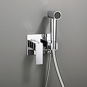 זול ברזים לבידה-סט ריסוס בידה חם וקר מוסתר לאסלה, מרסס בידה ידני לאסלה, מרסס בידה ידני לשירותים, מים חמים