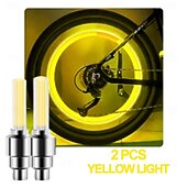 billige Håndverktøy-2 stk. LED-sykkelventillys, neon sykkeleikelys, sykkeldekkventillys, varsellys for nattkjøring, sykkeltilbehør