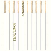 voordelige Grills voor buiten koken-20 stuks barbecuespiesen, multifunctionele roestvrijstalen spiesen met houten handvatten, barbecueprikkers, benodigdheden voor buitenkoken en barbecueën van kippenvleugels en ander vlees.