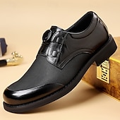 economico Scarpe Derby-Scarpe da uomo marroni eleganti e casual, stringate, comode sneakers da ufficio leggere, ideali per l'uso quotidiano, viaggi, pendolarismo, riunioni, outfit del fine settimana e stile da gentiluomo elegante.
