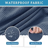 voordelige Patio Kussenshoes-4 stuks stretch kussenhoezen voor buiten, 100% waterdicht, vervangende hoezen voor tuinbanken en -sofa's, wasbare en herbruikbare meubelbeschermers.