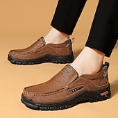 abordables Slip-On Casual Shoes-Men's Brown Slip-On Island &amp; Cruise Loafers – Comfortable Casual Shoes for Vacation, Cruise, and Outdoor Travel