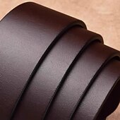 abordables Ceintures pour homme-Homme Ceinture Boucle automatique Cuir Chrome Streetwear Contemporain Classique Loisir Couleur Unie Noir Marron Quotidien Affaires Formel Ceinture Taille