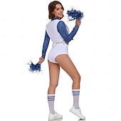 abordables Costumes de fans-Match mondial de football 2026 Tenues Costume élégant Vêtements de sport pompom girl ancien Sexy Football Adulte Femmes Mascarade Soirée Événement de football Se déguiser