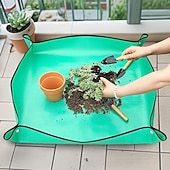 cheap Plant Care Accessories-6pcs Heavy-Duty Waterproof Folding Garden Mat with 3 Thickened Plant Care Cloths &amp; 3 Foldable Mats, Suitable for Indoor/Outdoor Use, Gardening, Repotting, Bonsai, Space-Saving Durable Design