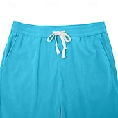 preiswerte Lässige Shorts-Herren Shorts Freizeitshorts Cordshorts Tasche Elastischer Bund Einfach Komfort Atmungsaktiv Über dem Knie Lässig Outdoor Strand Urlaub Mode Schwarz + Khaki Armeegrün+Grau Mikroelastisch