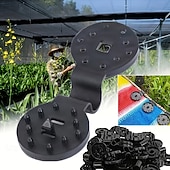 preiswerte Freizeit im Freien-100 robuste Befestigungsclips für Sonnenschutzgewebe, Spezialclips für Gewächshäuser und Gärten, Sonnenschutzclips für Autoscheiben, UV-beständige Pflanzennetzbefestigungen, wasserdichte Clips für den