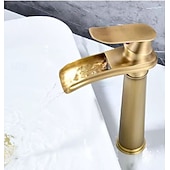 Недорогие Смесители для раковины в ванной-Ванная раковина кран - Классический Старая латунь Внешнее крепление Одной ручкой одно отверстиеBath Taps