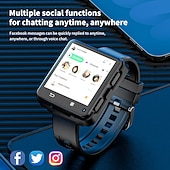 cheap Smartwatch-LOKMAT APPLLP 2 MAX Smart Watch 2.64 inch 4G LTE Cellular Smartwatch Phone Pedometer Call Reminder Alarm Clock Compatible with Null Unisex GPS Hands-Free Calls Media Control IPX-4 57mm Watch Case