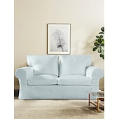 cheap Sofa Cover-2 Seat Sofa Cover or  2 Seat Sofa Bed Cover with Cushion Covers and Backrest Covers For Ektorp Couch Slipcover Washable Furniture Protector  LITB PRIME cover Ektcover