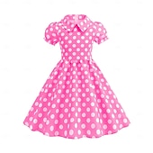 cheap Dresses-1950s Retro Vintage Rockabilly Dress Swing Dress Polka dots Fancy Dress Girls' Carnival Masquerade Daily Wear Bachelorette Party Kid's Dress Homecoming Dresses