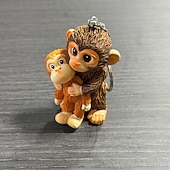 halpa Lahjat-Punch Monkey Meme Halauksen 3D Hartsa Avainketju Suloinen Apina Meme Avainrenkaankoru Eläinrakkauden lahja Hauska laukku charm avainketju avaimille repulle tai auton avaimille