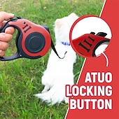 お買い得  犬用首輪＆ハーネス＆リード-6点セットのペット用トラベルセット、伸縮式犬用リード、自動伸縮トラクター犬用ロープ、ペット用ロープ、滑り止めハンドル付きで便利、小型犬から中型犬に適しています
