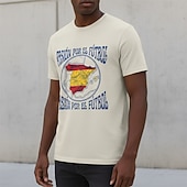  2026年ワールドサッカーマッチ セット グラフィックTシャツ サッカー スペインサッカーファン Tシャツ のために 男女兼用(儿童不要选这个) 成人 3Dプリント  のために 日常 スポーツ・アウトドア