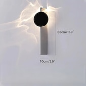 baratos Candeeiros de Parede de interior-Aplique de parede moderno, aplique de parede refletivo em aço inoxidável, luz quente moderna de 300lm para quarto, sala de estar, corredor e escada.