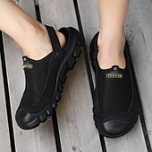 abordables sandalias de exterior-Zapatillas de punto para hombre, sin cordones, para exteriores: zapatillas deportivas informales, ligeras y transpirables, ideales para actividades al aire libre, caminar, viajar y para la playa.