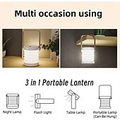 cheap Decorative Lights-Portable LED Lantern Light USB Rechargeable Outdoor Camping Light, Dimmable Atmosphere Lamp for Home Decor, Unique Birthday Gifts for Women Mom Friends