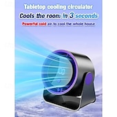 cheap Desktop Fans-Quiet Desktop Cooling Fan, Adjustable Tilt - Rechargeable Silent Fan for Home Office Study Bedroom, Low Noise Operation