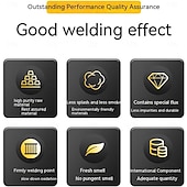 זול כלי יד-3 יחידות חוטי הלחמה מצית נירוסטה מאלומיניום, חוטי הלחמה פח נירוסטה, חוטי הלחמה ליבת רוזין עופרת בדיל, חוט הלחמה להמסה נמוכה בחוזק גבוה, להלחמה חשמלית