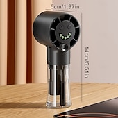 billiga Handhållna fläktar-USB-uppladdningsbar dimfläkt, bärbar handhållen minifläkt, höghastighetsfläkt, nano-dimkylning, perfekt för män och kvinnor, resor, camping och utomhusbruk