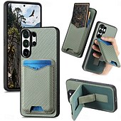 ieftine 2026 Samsung Galaxy S26 Seria-telefon Maska Pentru Samsung Galaxy S26 S26 Plus S26 Ultra Capac Spate Portofel Card rezista Suport Inel Cataramă inel Retro TPU PU piele