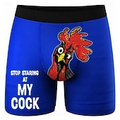 economico Animali &amp; Uccelli-Per uomo Gallo Pulcino Gergo divertente Boxer elasticizzati Costume nuoto a pantaloncino Pantaloncini da bagno boxer Divertente Casuale Casa Vacanza al Mare Fascia Elastica Traspirante Biancheria