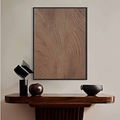 cheap Abstract Paintings-Handmade Oil Painting Canvas Wall Art Decoration Modern Wabi-Sabi Minimalist Abstract Texture for Home Decor Stretched Frame Hanging/Rolled Frameless Unstretched Painting