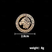 abordables Broche de Hombre-Hombre 1 PC Gemelos Legierung Broche Casual Diario Vintage Moda Plata Dorado