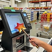 voordelige Woonbenodigdheden-3D-geprinte toverstaf om te betalen met aanraking, magische sterrentoverstaven om mee te betalen, contactloze betaalkaarthouder voor toverstaven, digitale betaalsterrentoverstaven voor gemakkelijk