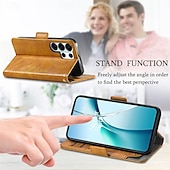 cheap 2026 Samsung Galaxy S26 Series-Phone Case For Samsung Galaxy S26 S26 Plus S26 Ultra Wallet Case Flip Cover with Wrist Strap Kickstand Retro TPU PU Leather