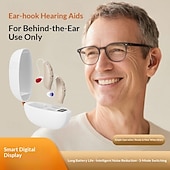 cheap Household Appliances-Digital Hearing Aids for Seniors ,Personal Hearing Enhancement Behind-The-Ear Aid  Sound Amplifier, Rechargeable Digital Hearing Amplifier with All-Day Battery Life