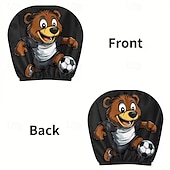 olcso 250. évforduló-2 db rajzfilmfigura, focimeccs mintás fejtámla huzat autóba, belső dekoráció, rugalmas kialakítás, univerzális illeszkedés, alkalmas napi ingázásra és családi kirándulásokra, tökéletes szórakoztató