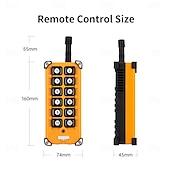 Недорогие Интеллектуальный коммутатор-DC12V-36V 12-канальный радиочастотный беспроводной пульт дистанционного управления, реле-приемник 10А 433 МГц