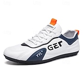 voordelige Casual Sneakers-Witte kunstleren sneakers voor heren – comfortabel, ademend en trendy voor casual gebruik en een actieve levensstijl.