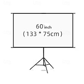 cheap Projector Screens &amp; Accessories-Projector Screen with Stand, 16:9 HD 4K Portable Projection Screen for Indoor Outdoor Home Theater, Foldable Movie Screen with Tripod, Adjustable Height for Backyard Cinema &amp; Office Presentation