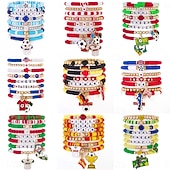billiga Tillbehör &amp; Hattar-Världsfotbollsmatch 2026 armband Fotbollsmamma Fläkt Cosplay Vuxna Dam Maskerad Fest Fotbollsmatch Fotbollsevenemang Klä ut