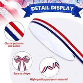 olcso Az Egyesült Államok 250. évfordulója-hazafias piros, fehér &amp;kék csíkos szalag, fél tekercs – 1968 hüvelykes anyag július 4-i ünnepre, barkácsolás, varrásprojektek &amp;emléknapi dekorációk