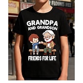 お買い得  男の子の3D面白いユーモア-男の子 3D グラフィック カートゥン Tシャツ Ｔシャツ 半袖 3Dプリント 夏 春 スポーツ ファッション ストリートファッション 子供 4〜12年 クルーネック カジュアル 日常 アウトドア レギュラー