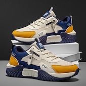 economico Sneakers Casual-sneakers sportive da uomo in similpelle: resistenti, comode ed eleganti per attività casual e all'aperto, ideali per l'uso quotidiano, la palestra e le avventure del fine settimana