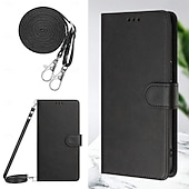 levne 2026 Samsung Galaxy S26 Série-telefon Carcasă Pro Samsung Galaxy S26 S26 Ultra Plus Pouzdro na peněženku se stojánkem s Lanyardem s poutkem na zápěstí Retro TPU PU kůže