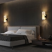 cheap Indoor Wall Lights-Gold Sconces Wall Lighting - Crystal Wall Sconces Modern Bathroom Vanity Light Fixtures Hardwire Modern LED Wall Mounted Sconces for Hallway Living Room