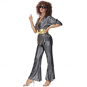 cheap Outfits-Set Retro Vintage 1970s Blouse / Shirt Hippie Disco Fancy Dress Women's Halloween Carnival Music Festival Retro Theme Party Adults' Blouse Pants