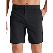 preiswerte Arbeitsshorts-Herren Shorts Schicke Shorts Geschäft Freizeitshorts Tasche Rein Einfach Atmungsaktiv Knielang Lässig Outdoor Arbeit Urlaub Mode Hellgrau Unelastisch