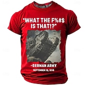  Britischer Mark I Panzer für Herren – Was zum Teufel ist das? Deutsche Armee, 15. September 1916 – Militärgeschichte, Humor, Vintage-T-Shirt mit Grafik, Rundhalsausschnitt, Kurzarm, lässige